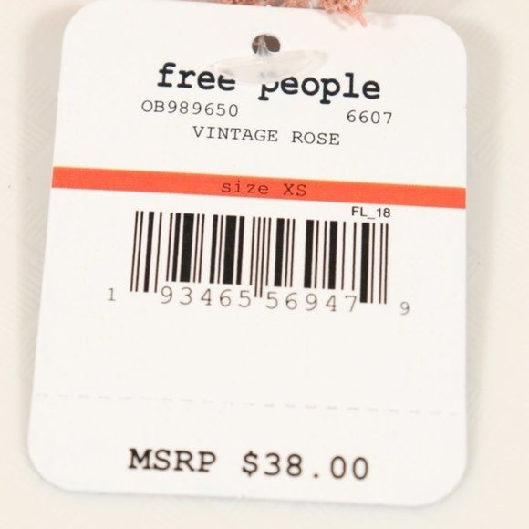 NWT Free People Camila Bandeau in Vintage Rose - Picture 8 of 10